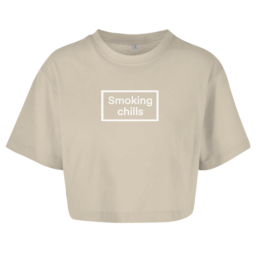 Smoking chills - Damen Oversize Crop Top