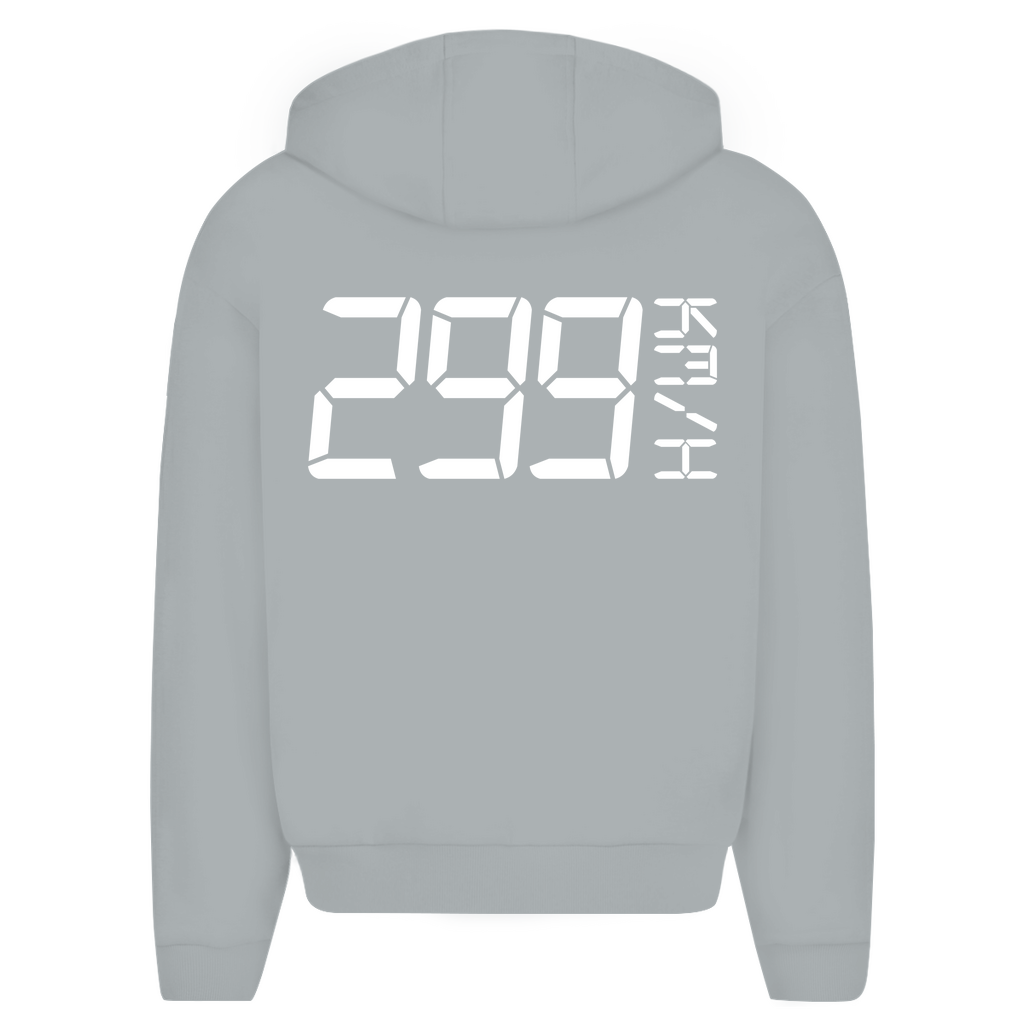299 Km/h Moto - Oversize Zipper Hoodie