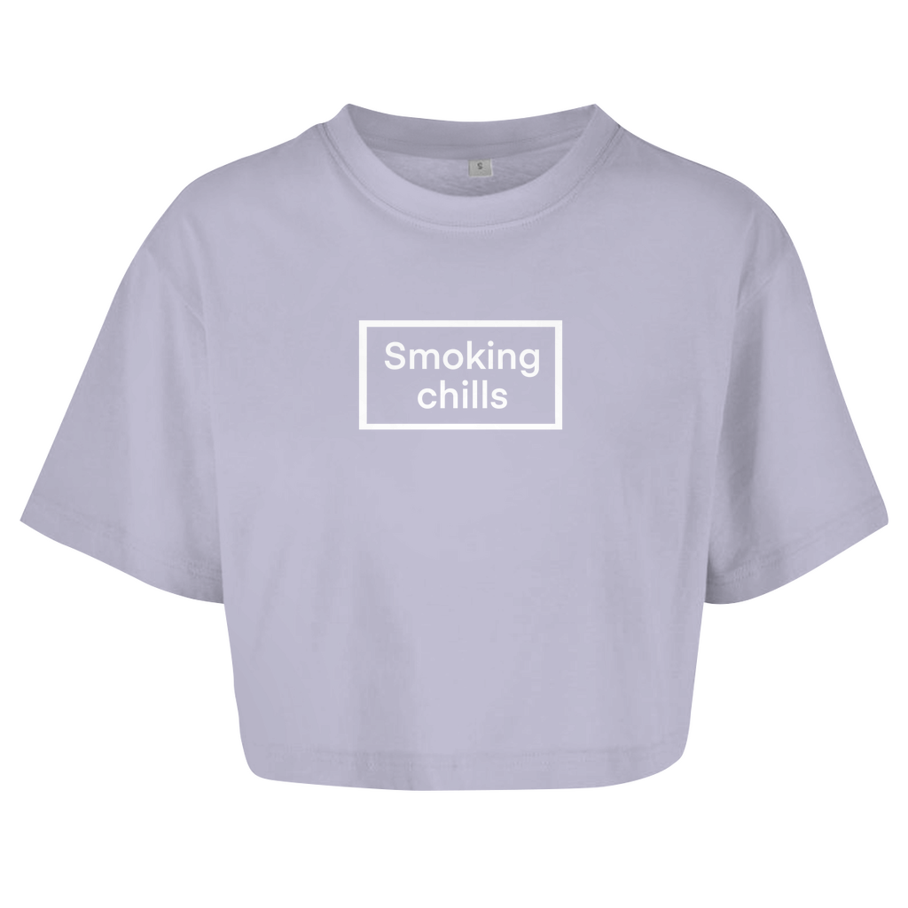 Smoking chills - Damen Oversize Crop Top