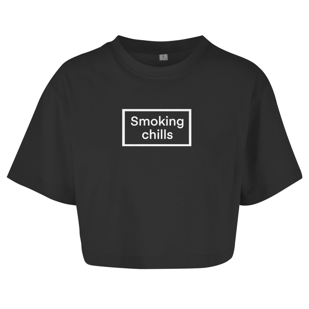 Smoking chills - Damen Oversize Crop Top