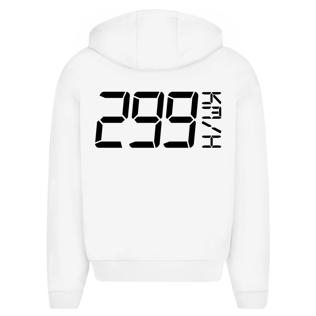 299 Km/h Moto - Oversize Zipper Hoodie