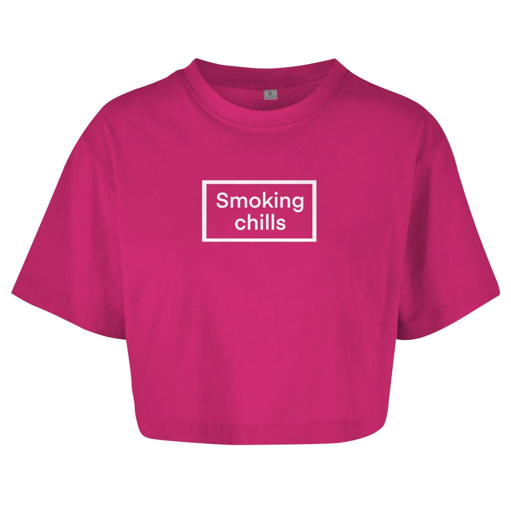 Smoking chills - Damen Oversize Crop Top