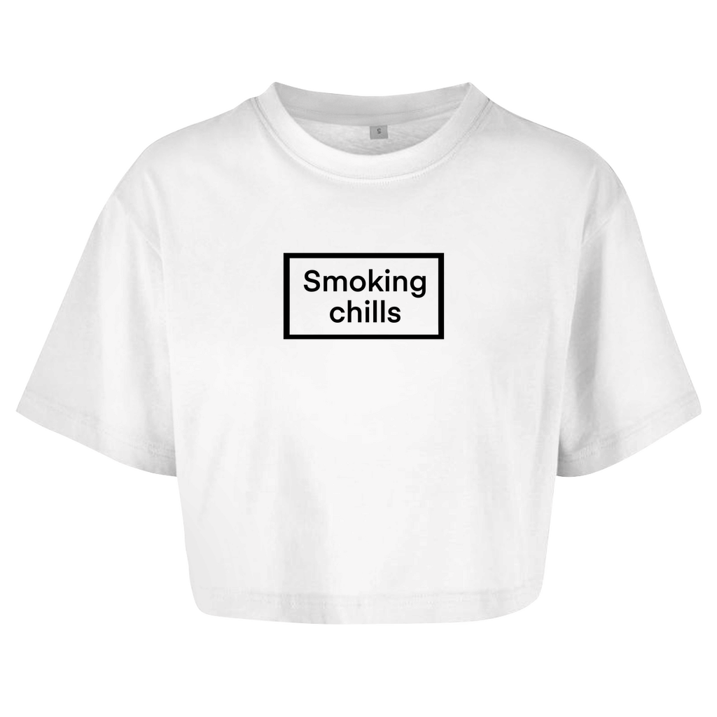 Smoking chills - Damen Oversize Crop Top