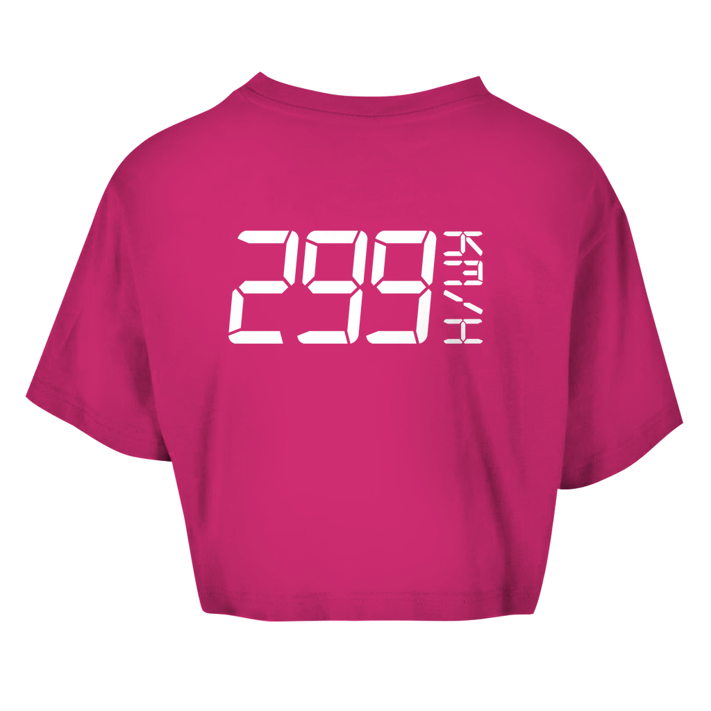 299 Km/h Motogirl - Damen Oversize Crop Top