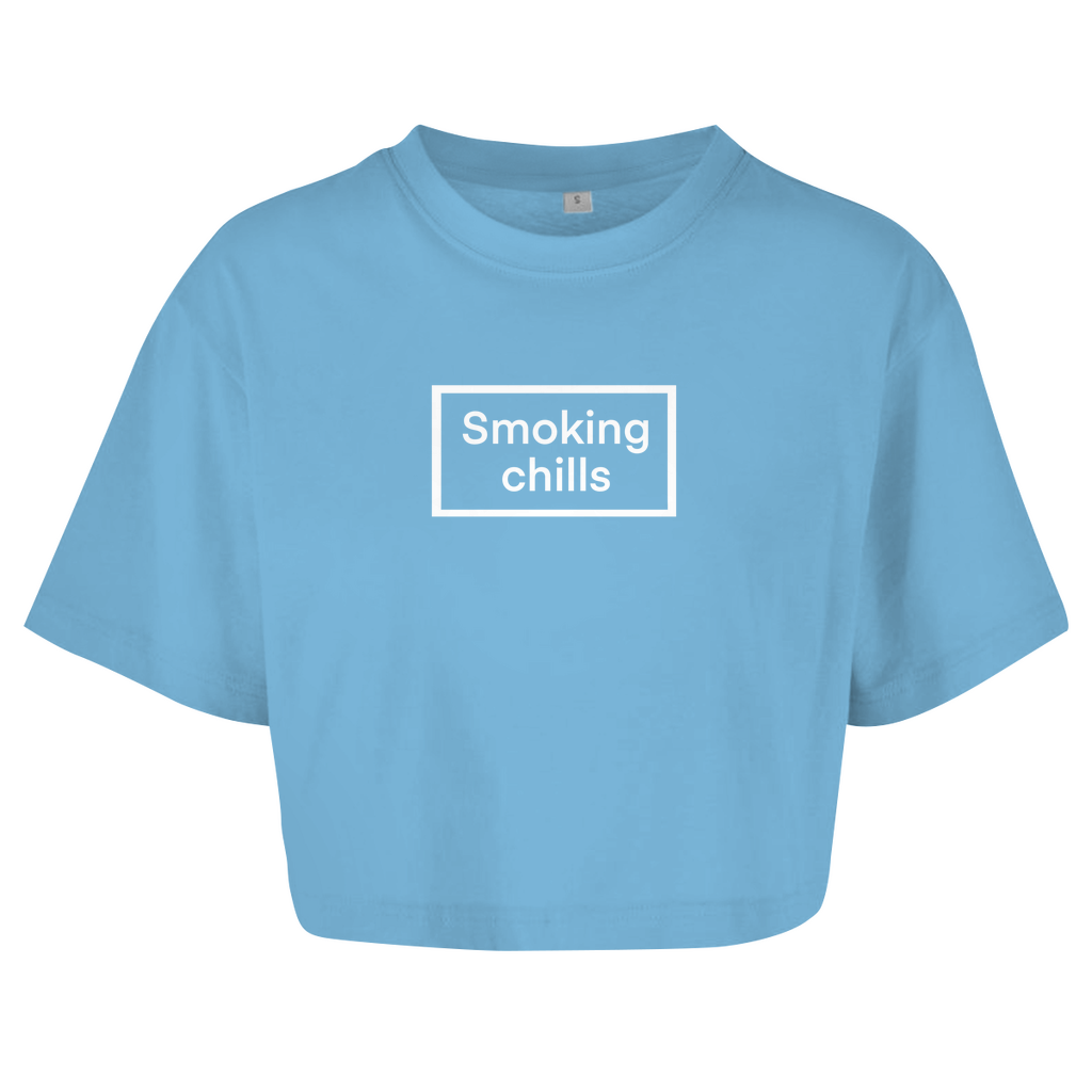 Smoking chills - Damen Oversize Crop Top