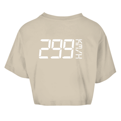 299 Km/h Motogirl - Damen Oversize Crop Top