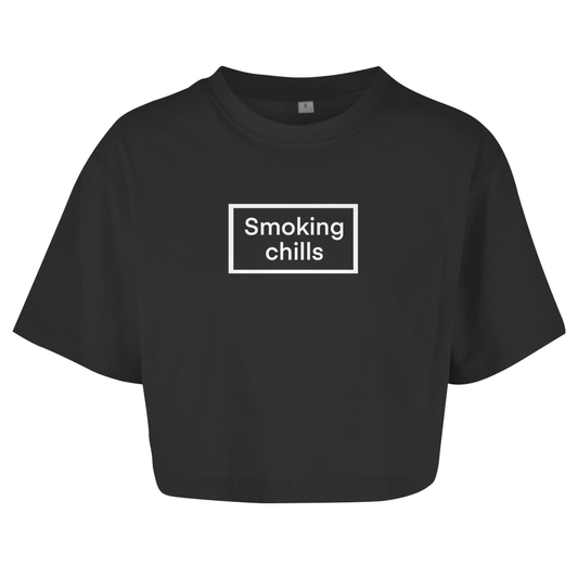 Smoking chills - Damen Oversize Crop Top