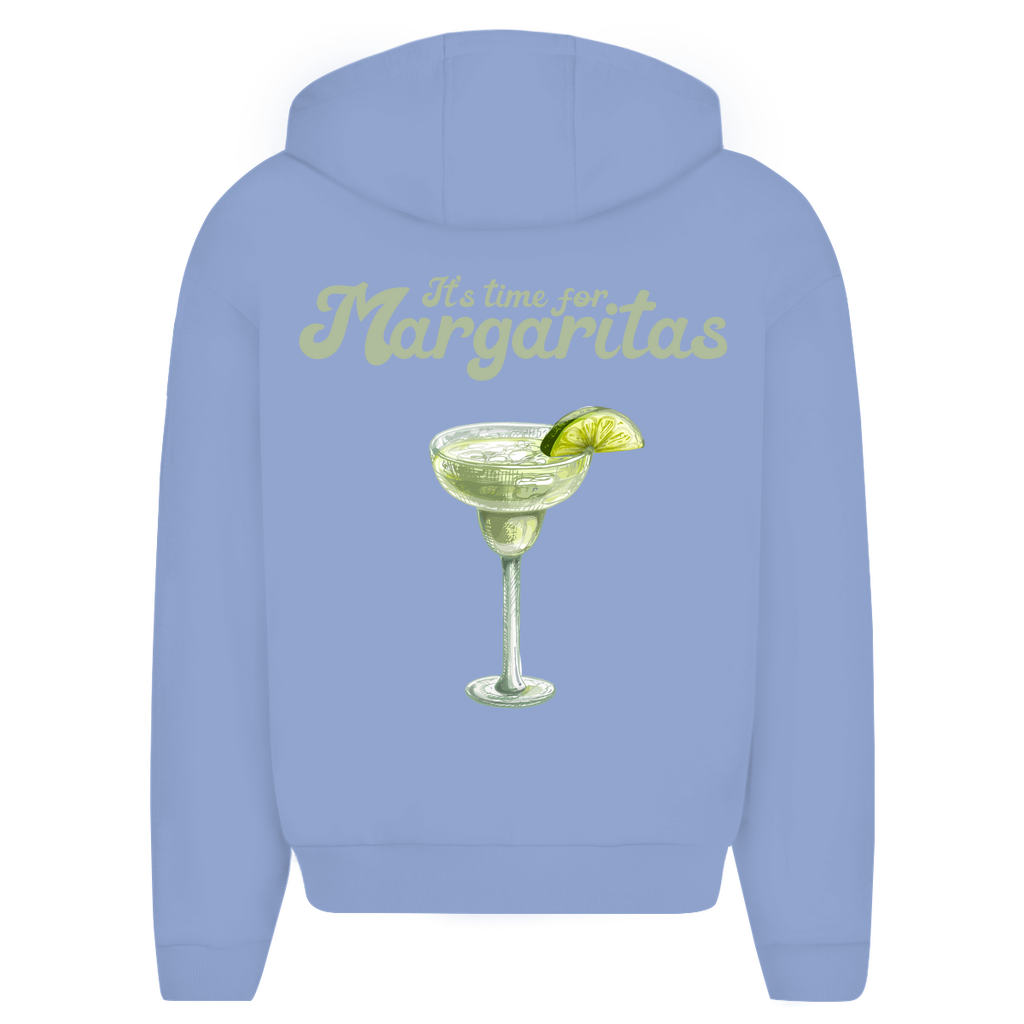 It's Time for Margaritas - Oversize Zipper Hoodie