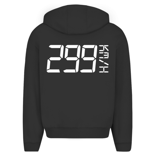 299 Km/h Moto -  Oversize Zipper Hoodie