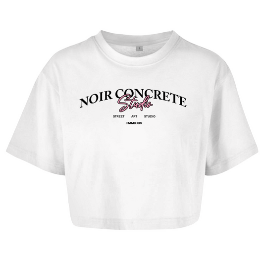 Noir Concrete Street Art Studio - Damen Oversize Crop Top