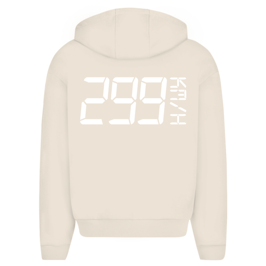 299 Km/h Moto -  Oversize Zipper Hoodie