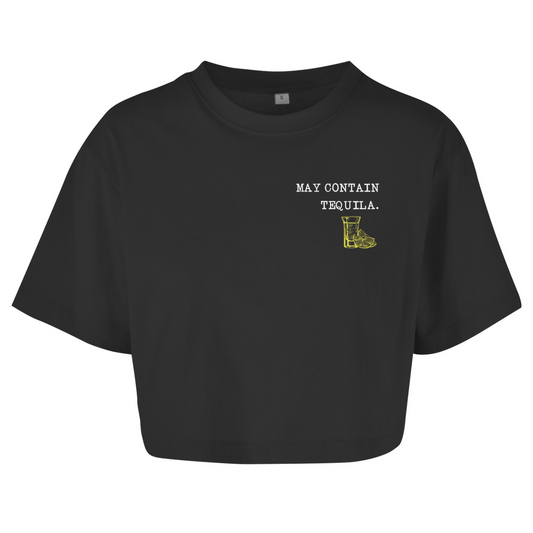 May contain tequila - Damen Oversize Crop Top