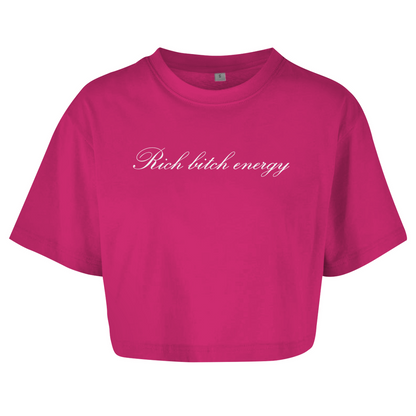 Rich bitch energy - Damen Oversize Crop Top